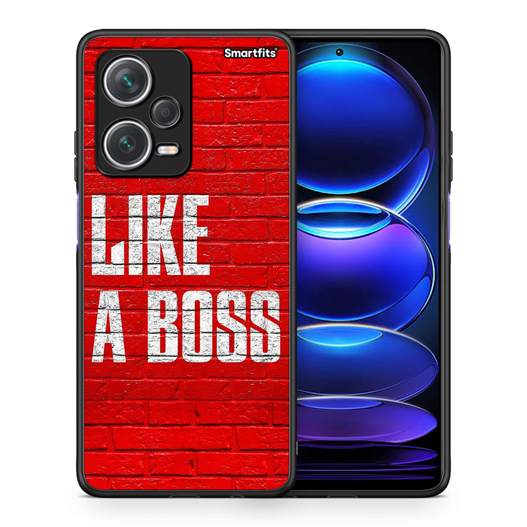 Θήκη Xiaomi Redmi Note 12 Pro+ / 12 Pro Discovery Like A Boss από τη Smartfits με σχέδιο στο πίσω μέρος και μαύρο περίβλημα | Xiaomi Redmi Note 12 Pro+ / 12 Pro Discovery Like A Boss case with colorful back and black bezels