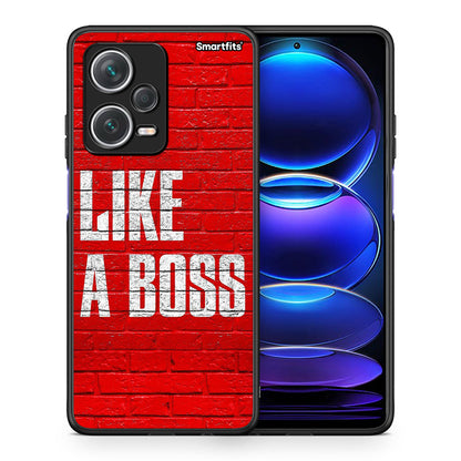 Θήκη Xiaomi Redmi Note 12 Pro+ / 12 Pro Discovery Like A Boss από τη Smartfits με σχέδιο στο πίσω μέρος και μαύρο περίβλημα | Xiaomi Redmi Note 12 Pro+ / 12 Pro Discovery Like A Boss case with colorful back and black bezels