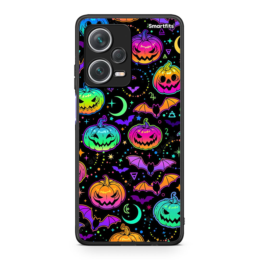 Xiaomi Redmi Note 12 Pro+ / 12 Pro Discovery Neon Halloween θήκη από τη Smartfits με σχέδιο στο πίσω μέρος και μαύρο περίβλημα | Smartphone case with colorful back and black bezels by Smartfits