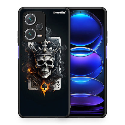 Θήκη Xiaomi Redmi Note 12 Pro+ / 12 Pro Discovery Skull King Ace από τη Smartfits με σχέδιο στο πίσω μέρος και μαύρο περίβλημα | Xiaomi Redmi Note 12 Pro+ / 12 Pro Discovery Skull King Ace case with colorful back and black bezels