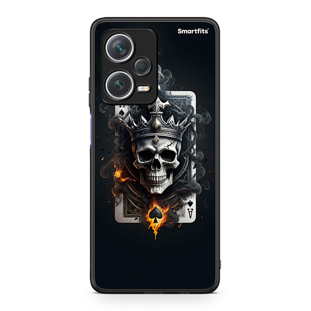 Xiaomi Redmi Note 12 Pro+ / 12 Pro Discovery Skull King Ace θήκη από τη Smartfits με σχέδιο στο πίσω μέρος και μαύρο περίβλημα | Smartphone case with colorful back and black bezels by Smartfits