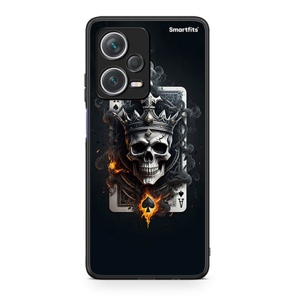 Xiaomi Redmi Note 12 Pro+ / 12 Pro Discovery Skull King Ace θήκη από τη Smartfits με σχέδιο στο πίσω μέρος και μαύρο περίβλημα | Smartphone case with colorful back and black bezels by Smartfits