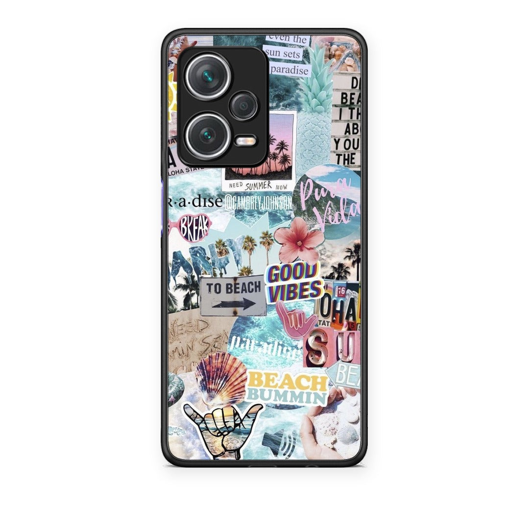 Θήκη Xiaomi Redmi Note 12 Pro+ / 12 Pro Discovery Summer Vibes από τη Smartfits με σχέδιο στο πίσω μέρος και μαύρο περίβλημα | Xiaomi Redmi Note 12 Pro+ / 12 Pro Discovery Summer Vibes case with colorful back and black bezels