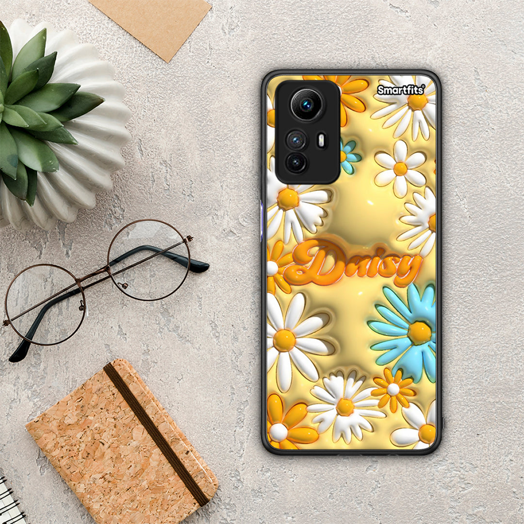 Θήκη Xiaomi Redmi Note 12S / Redmi K60 Pro Bubble Daisies από τη Smartfits με σχέδιο στο πίσω μέρος και μαύρο περίβλημα | Xiaomi Redmi Note 12S / Redmi K60 Pro Bubble Daisies Case with Colorful Back and Black Bezels