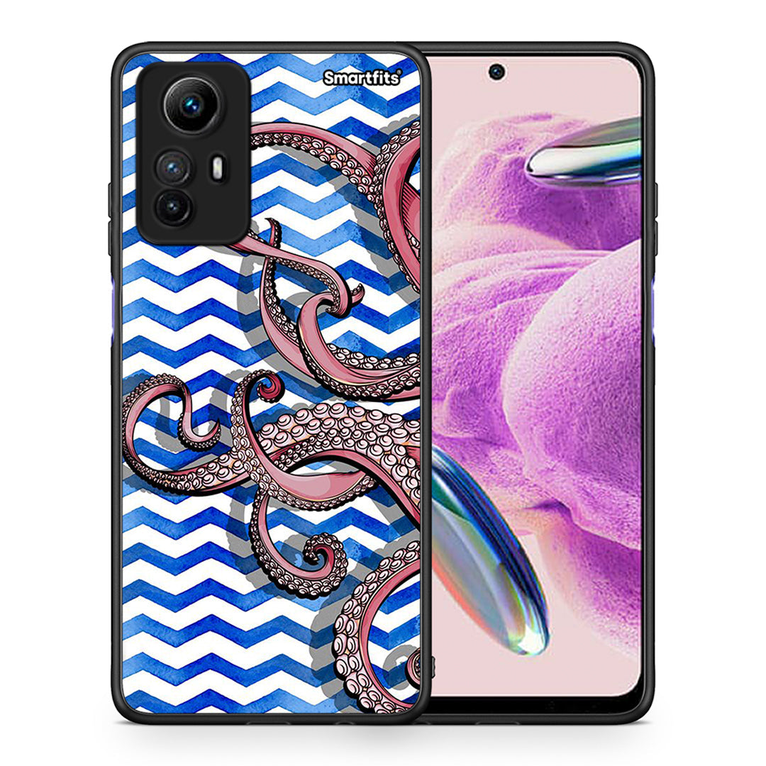 Θήκη Xiaomi Redmi Note 12S / Redmi K60 Pro Chevron Devilfish από τη Smartfits με σχέδιο στο πίσω μέρος και μαύρο περίβλημα | Xiaomi Redmi Note 12S / Redmi K60 Pro Chevron Devilfish Case with Colorful Back and Black Bezels