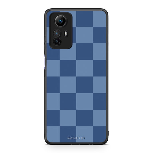 Θήκη Xiaomi Redmi Note 12S Denim Blue Checkerboard από τη Smartfits με σχέδιο στο πίσω μέρος και μαύρο περίβλημα | Xiaomi Redmi Note 12S Denim Blue Checkerboard case with colorful back and black bezels