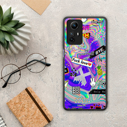 Θήκη Xiaomi Redmi Note 12S / Redmi K60 Pro Game Over από τη Smartfits με σχέδιο στο πίσω μέρος και μαύρο περίβλημα | Xiaomi Redmi Note 12S / Redmi K60 Pro Game Over Case with Colorful Back and Black Bezels