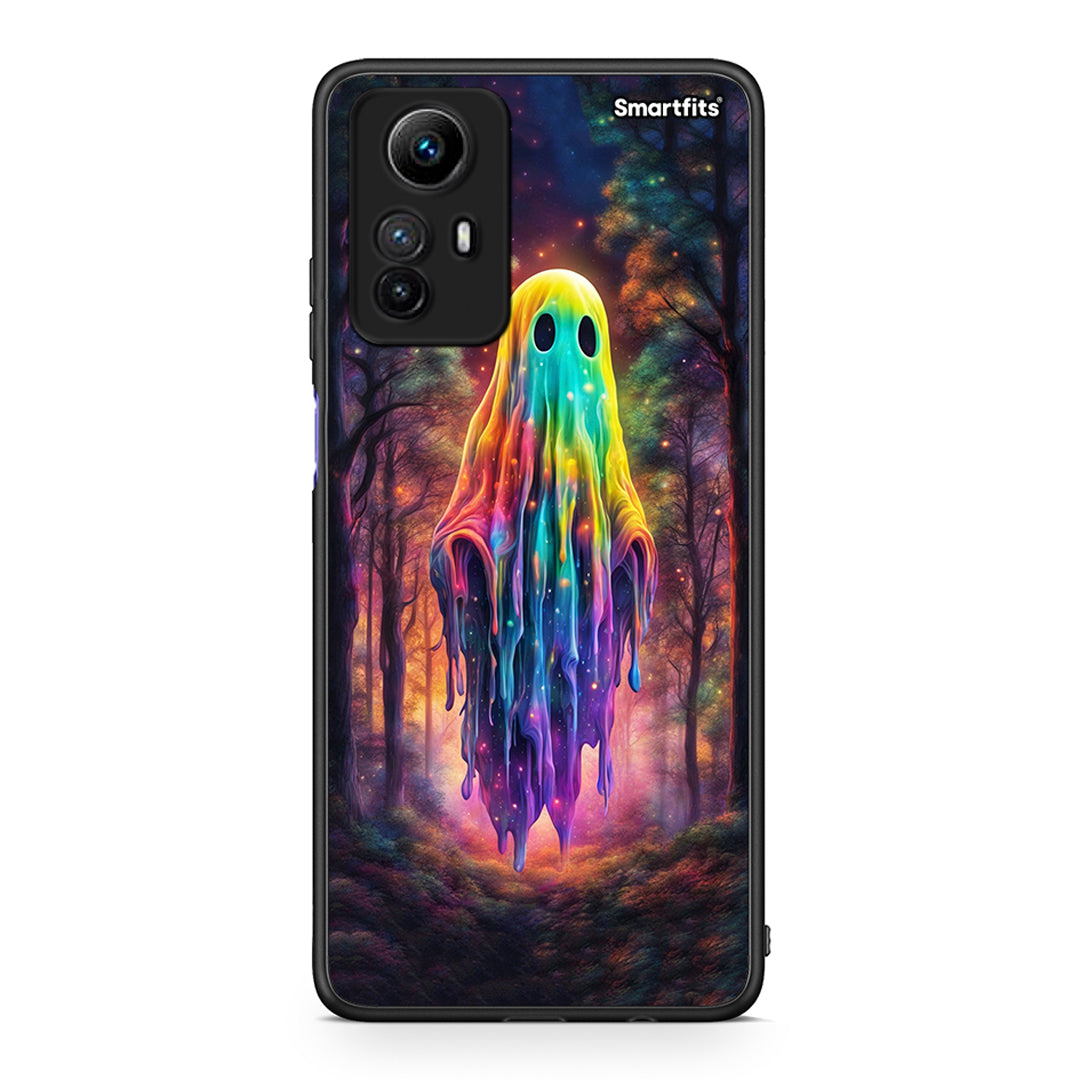 Θήκη Xiaomi Redmi Note 12S / Redmi K60 Pro Halloween Ghost από τη Smartfits με σχέδιο στο πίσω μέρος και μαύρο περίβλημα | Xiaomi Redmi Note 12S / Redmi K60 Pro Halloween Ghost Case with Colorful Back and Black Bezels