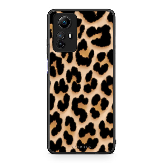 Θήκη Xiaomi Redmi Note 12S Leopard Print Tan Large από τη Smartfits με σχέδιο στο πίσω μέρος και μαύρο περίβλημα | Xiaomi Redmi Note 12S Leopard Print Tan Large case with colorful back and black bezels
