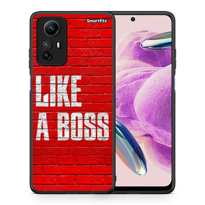 Θήκη Xiaomi Redmi Note 12S / Redmi K60 Pro Like A Boss από τη Smartfits με σχέδιο στο πίσω μέρος και μαύρο περίβλημα | Xiaomi Redmi Note 12S / Redmi K60 Pro Like A Boss Case with Colorful Back and Black Bezels