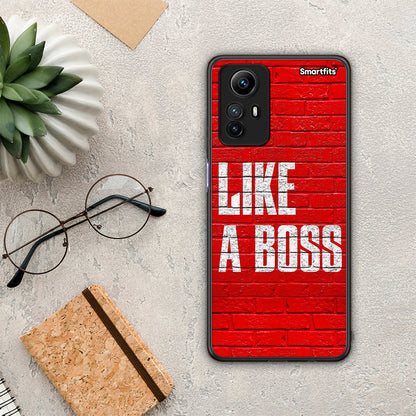 Θήκη Xiaomi Redmi Note 12S / Redmi K60 Pro Like A Boss από τη Smartfits με σχέδιο στο πίσω μέρος και μαύρο περίβλημα | Xiaomi Redmi Note 12S / Redmi K60 Pro Like A Boss Case with Colorful Back and Black Bezels