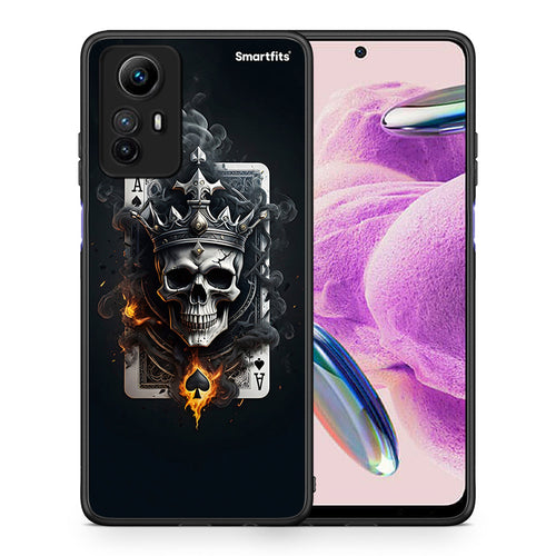 Θήκη Xiaomi Redmi Note 12S / Redmi K60 Pro Skull King Ace από τη Smartfits με σχέδιο στο πίσω μέρος και μαύρο περίβλημα | Xiaomi Redmi Note 12S / Redmi K60 Pro Skull King Ace Case with Colorful Back and Black Bezels