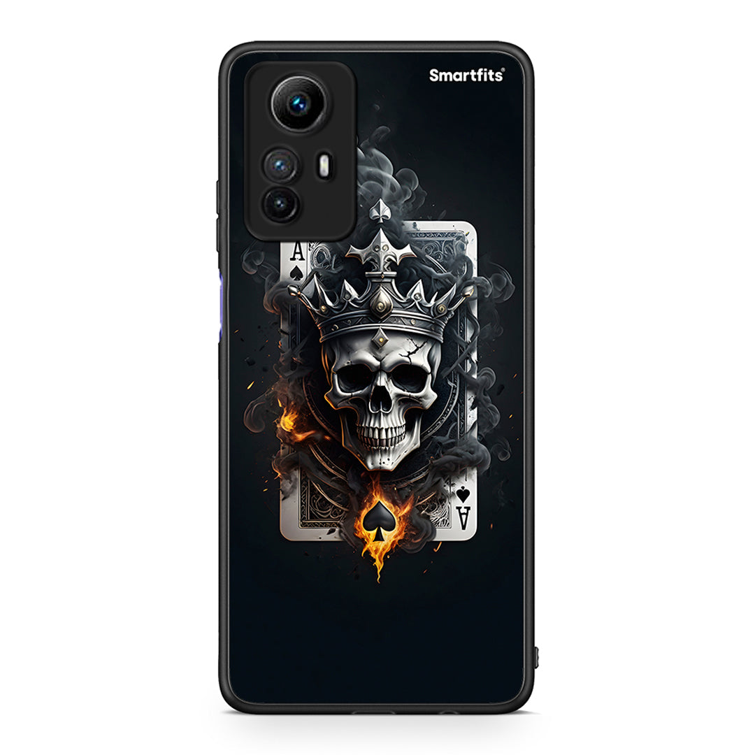 Θήκη Xiaomi Redmi Note 12S / Redmi K60 Pro Skull King Ace από τη Smartfits με σχέδιο στο πίσω μέρος και μαύρο περίβλημα | Xiaomi Redmi Note 12S / Redmi K60 Pro Skull King Ace Case with Colorful Back and Black Bezels