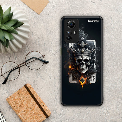 Θήκη Xiaomi Redmi Note 12S / Redmi K60 Pro Skull King Ace από τη Smartfits με σχέδιο στο πίσω μέρος και μαύρο περίβλημα | Xiaomi Redmi Note 12S / Redmi K60 Pro Skull King Ace Case with Colorful Back and Black Bezels