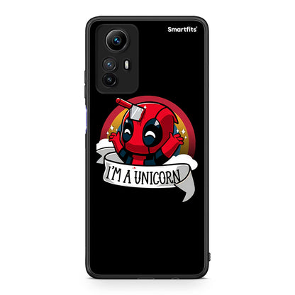 Θήκη Xiaomi Redmi Note 12S / Redmi K60 Pro Unicorn Deadpool από τη Smartfits με σχέδιο στο πίσω μέρος και μαύρο περίβλημα | Xiaomi Redmi Note 12S / Redmi K60 Pro Unicorn Deadpool Case with Colorful Back and Black Bezels