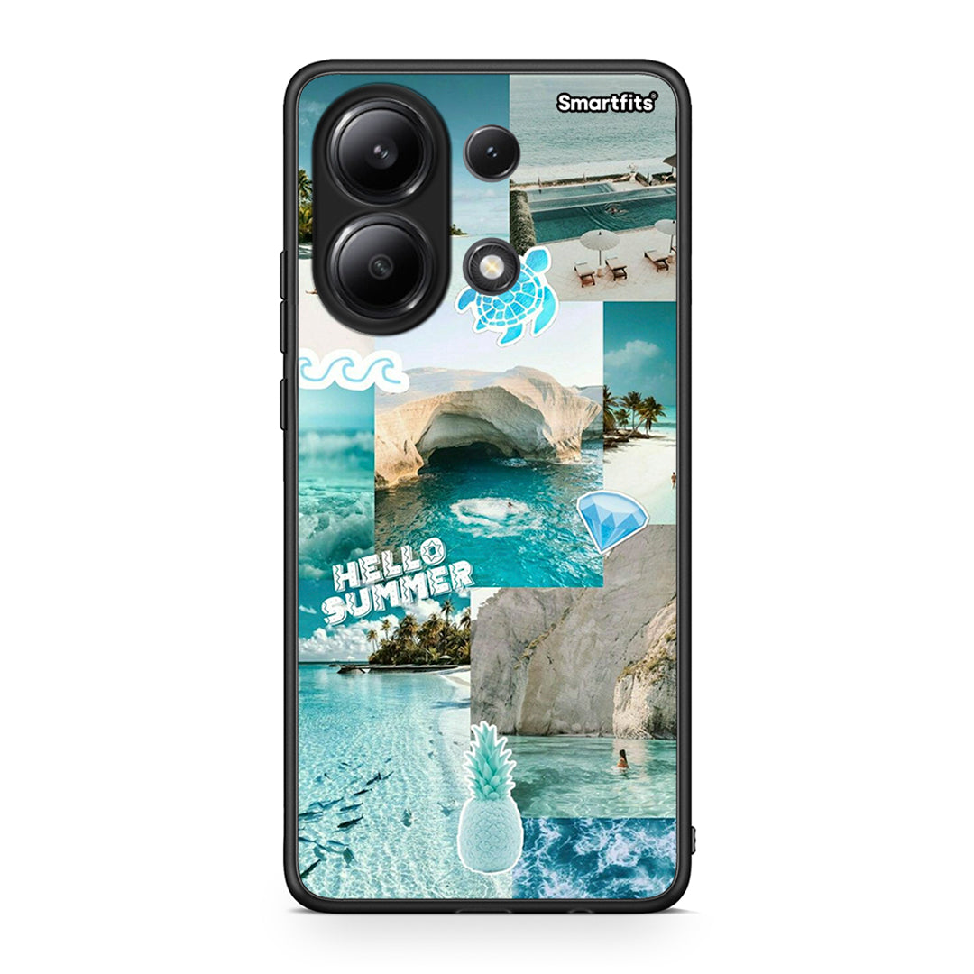 Xiaomi Redmi Note 13 4G Aesthetic Summer Θήκη από τη Smartfits με σχέδιο στο πίσω μέρος και μαύρο περίβλημα | Smartphone case with colorful back and black bezels by Smartfits