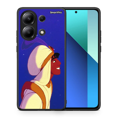 Θήκη Xiaomi Redmi Note 13 4G Alladin And Jasmine Love 1 από τη Smartfits με σχέδιο στο πίσω μέρος και μαύρο περίβλημα | Xiaomi Redmi Note 13 4G Alladin And Jasmine Love 1 case with colorful back and black bezels