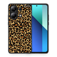 Thumbnail for Θήκη Xiaomi Redmi Note 13 4G Leopard Animal από τη Smartfits με σχέδιο στο πίσω μέρος και μαύρο περίβλημα | Xiaomi Redmi Note 13 4G Leopard Animal case with colorful back and black bezels