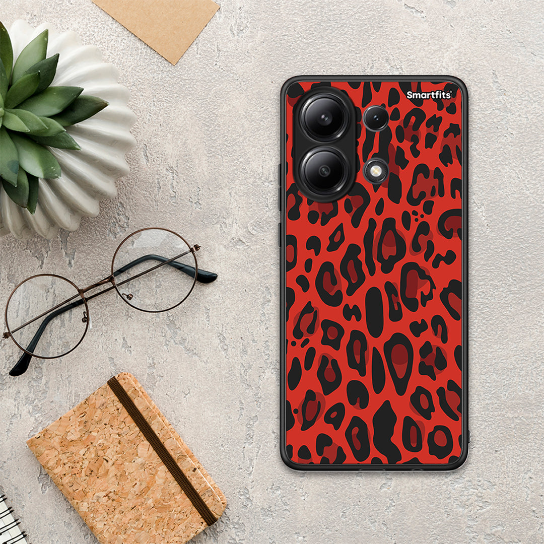 Animal Red Leopard - Xiaomi Redmi Note 13 4G θήκη