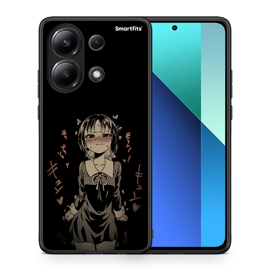 Θήκη Xiaomi Redmi Note 13 4G Anime Girl από τη Smartfits με σχέδιο στο πίσω μέρος και μαύρο περίβλημα | Xiaomi Redmi Note 13 4G Anime Girl case with colorful back and black bezels