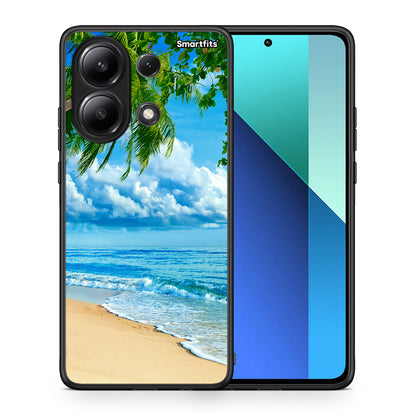 Θήκη Xiaomi Redmi Note 13 4G Beautiful Beach από τη Smartfits με σχέδιο στο πίσω μέρος και μαύρο περίβλημα | Xiaomi Redmi Note 13 4G Beautiful Beach case with colorful back and black bezels