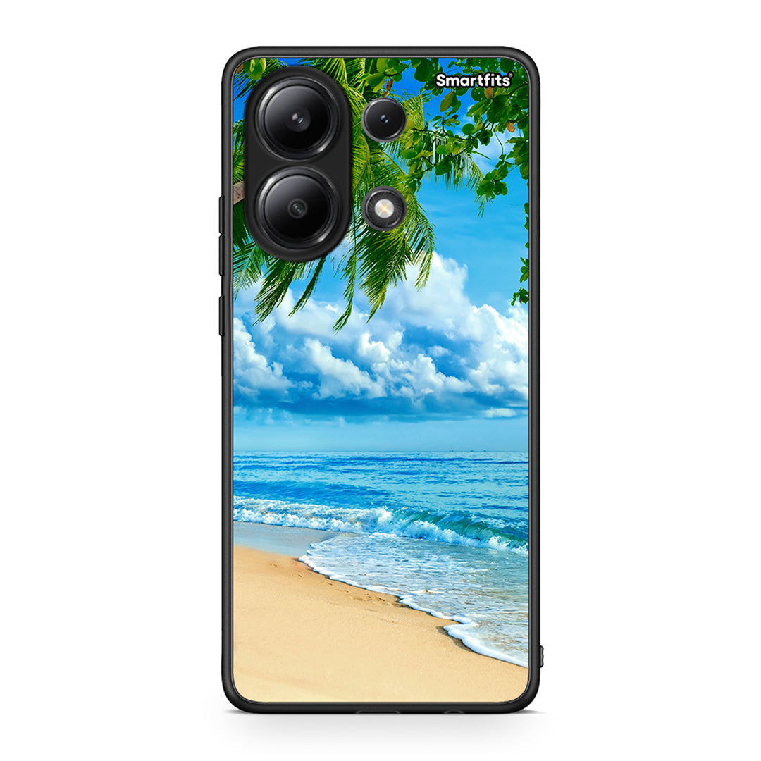 Xiaomi Redmi Note 13 4G Beautiful Beach θήκη από τη Smartfits με σχέδιο στο πίσω μέρος και μαύρο περίβλημα | Smartphone case with colorful back and black bezels by Smartfits