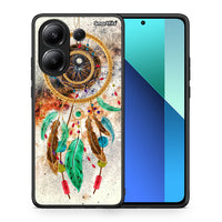 Thumbnail for Θήκη Xiaomi Redmi Note 13 4G DreamCatcher Boho από τη Smartfits με σχέδιο στο πίσω μέρος και μαύρο περίβλημα | Xiaomi Redmi Note 13 4G DreamCatcher Boho case with colorful back and black bezels