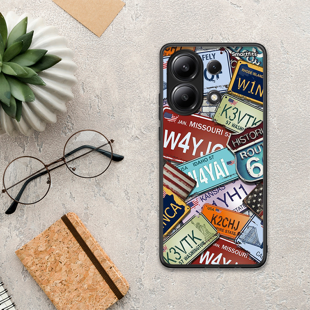 Car Plates - Xiaomi Redmi Note 13 4G θήκη