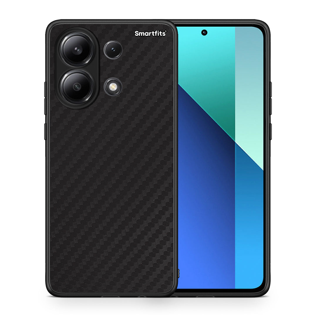 Θήκη Xiaomi Redmi Note 13 4G Carbon Black από τη Smartfits με σχέδιο στο πίσω μέρος και μαύρο περίβλημα | Xiaomi Redmi Note 13 4G Carbon Black case with colorful back and black bezels