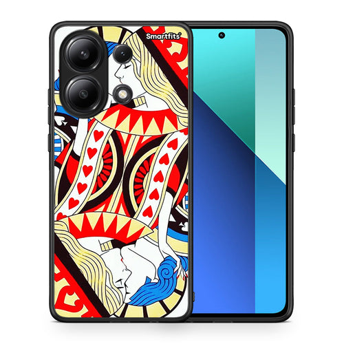 Θήκη Xiaomi Redmi Note 13 4G Card Love από τη Smartfits με σχέδιο στο πίσω μέρος και μαύρο περίβλημα | Xiaomi Redmi Note 13 4G Card Love case with colorful back and black bezels