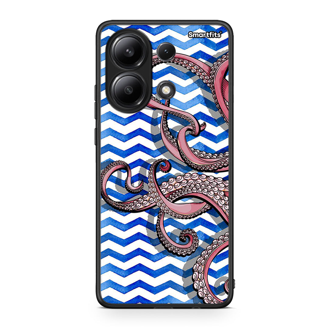 Xiaomi Redmi Note 13 4G Chevron Devilfish θήκη από τη Smartfits με σχέδιο στο πίσω μέρος και μαύρο περίβλημα | Smartphone case with colorful back and black bezels by Smartfits