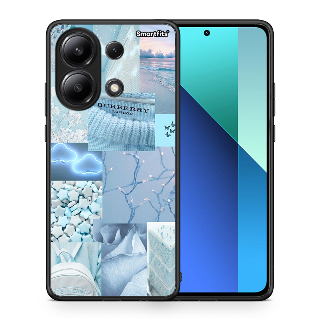 Θήκη Xiaomi Redmi Note 13 4G Ciel Aesthetic Collage από τη Smartfits με σχέδιο στο πίσω μέρος και μαύρο περίβλημα | Xiaomi Redmi Note 13 4G Ciel Aesthetic Collage case with colorful back and black bezels