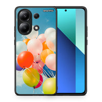 Thumbnail for Θήκη Xiaomi Redmi Note 13 4G Colorful Balloons από τη Smartfits με σχέδιο στο πίσω μέρος και μαύρο περίβλημα | Xiaomi Redmi Note 13 4G Colorful Balloons case with colorful back and black bezels