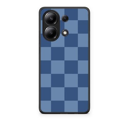 Θήκη Xiaomi Redmi Note 13 4G Denim Blue Checkerboard από τη Smartfits με σχέδιο στο πίσω μέρος και μαύρο περίβλημα | Xiaomi Redmi Note 13 4G Denim Blue Checkerboard case with colorful back and black bezels