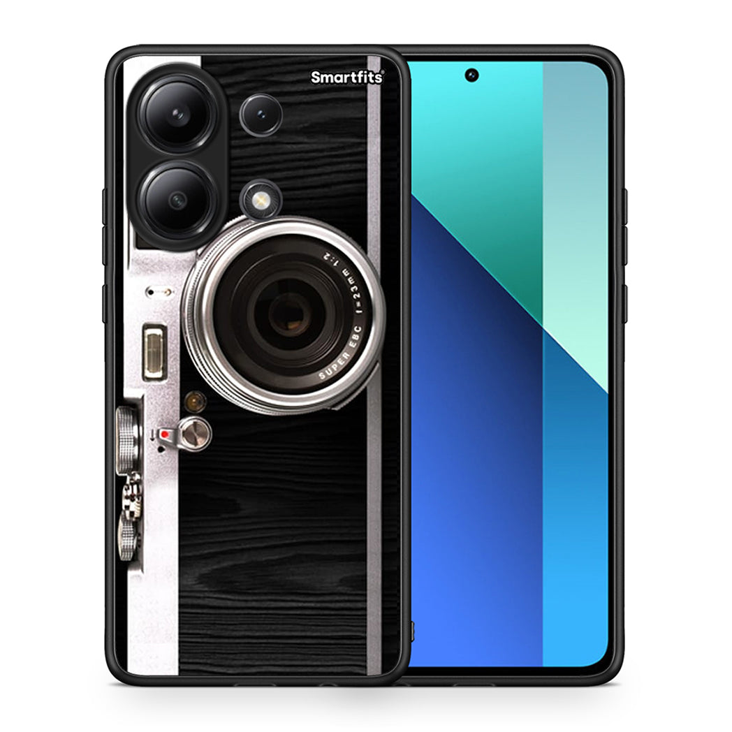 Θήκη Xiaomi Redmi Note 13 4G Emily In Paris από τη Smartfits με σχέδιο στο πίσω μέρος και μαύρο περίβλημα | Xiaomi Redmi Note 13 4G Emily In Paris case with colorful back and black bezels