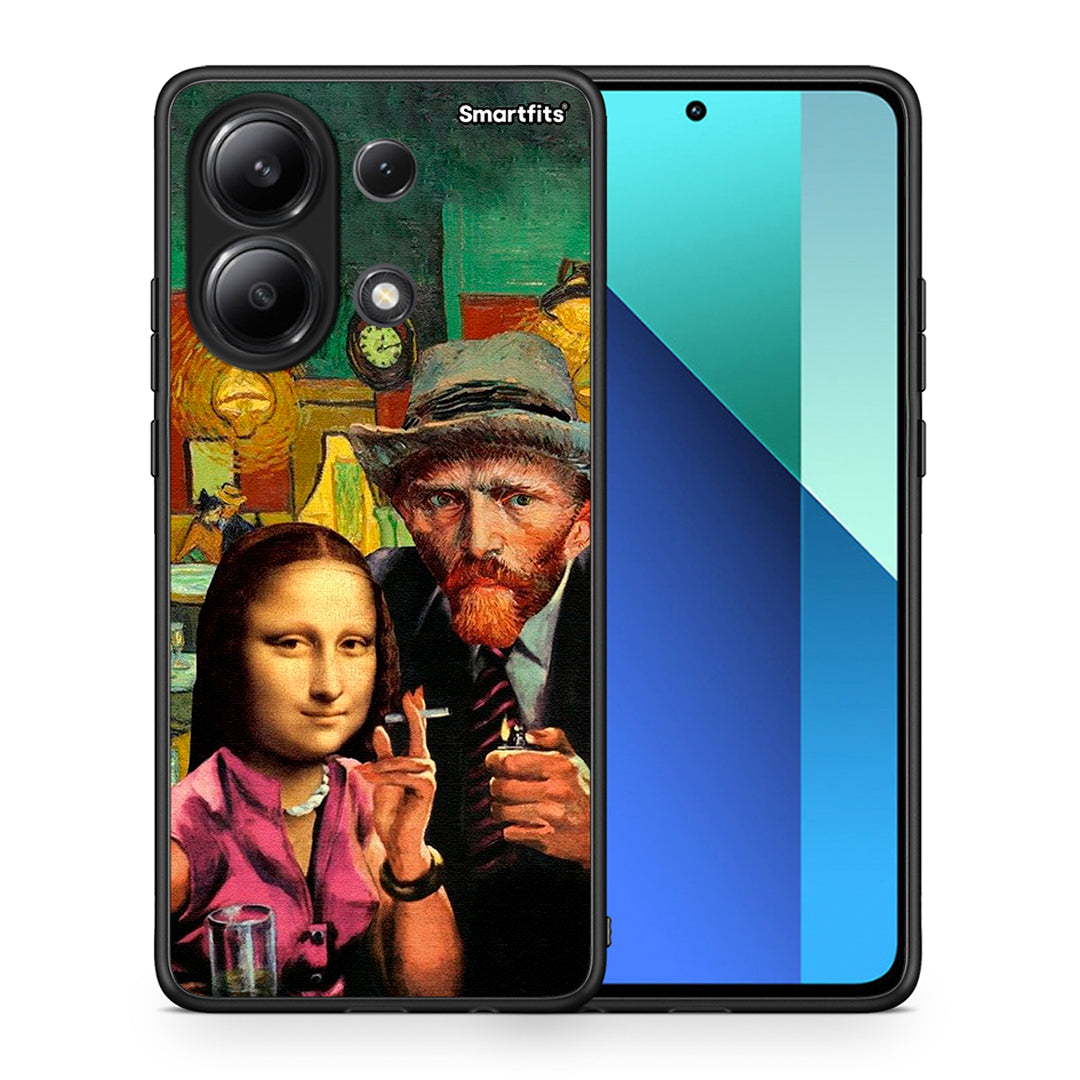 Θήκη Xiaomi Redmi Note 13 4G Funny Art από τη Smartfits με σχέδιο στο πίσω μέρος και μαύρο περίβλημα | Xiaomi Redmi Note 13 4G Funny Art case with colorful back and black bezels