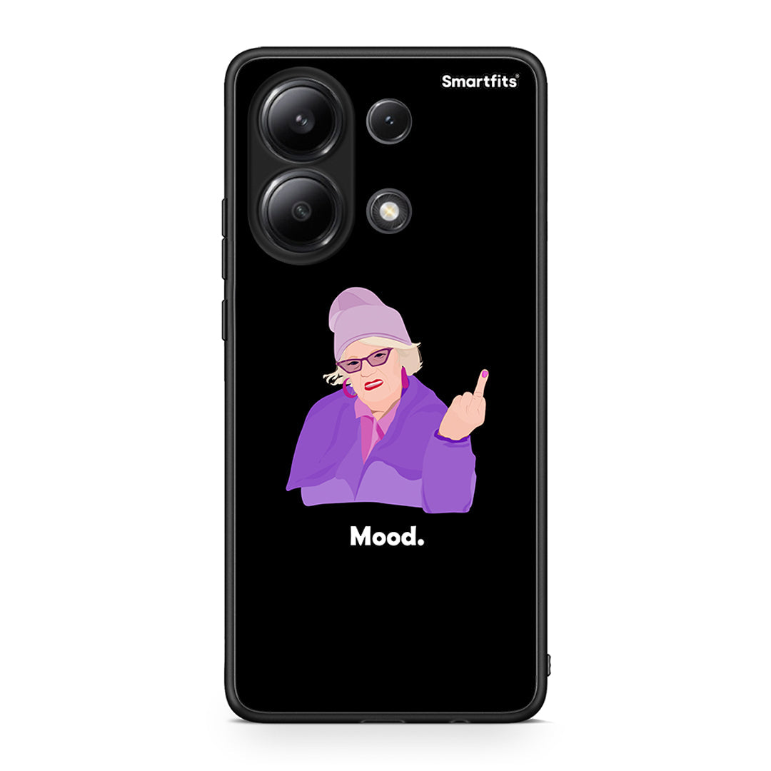 Xiaomi Redmi Note 13 4G Grandma Mood Black θήκη από τη Smartfits με σχέδιο στο πίσω μέρος και μαύρο περίβλημα | Smartphone case with colorful back and black bezels by Smartfits