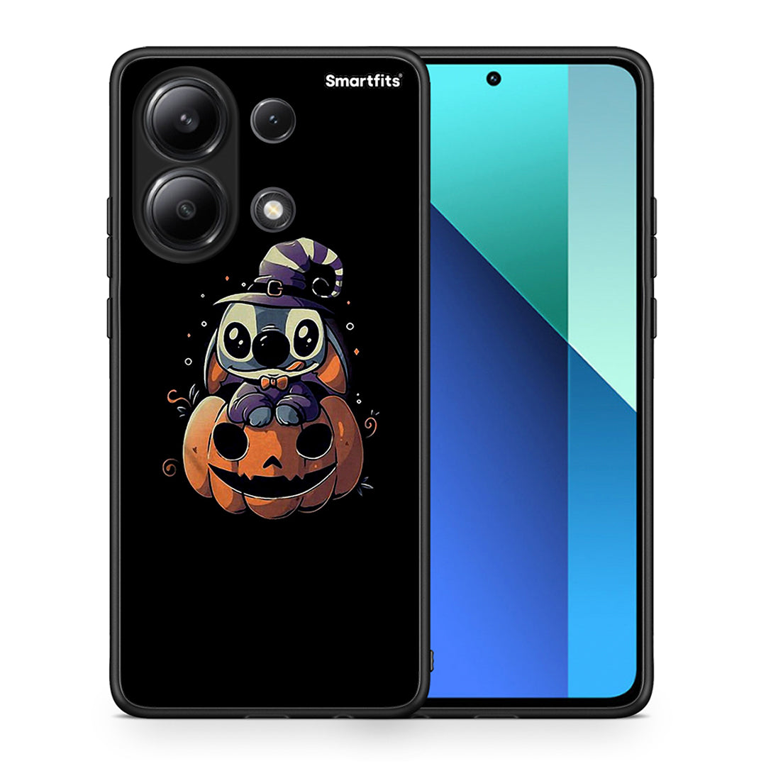 Θήκη Xiaomi Redmi Note 13 4G Halloween Stitch από τη Smartfits με σχέδιο στο πίσω μέρος και μαύρο περίβλημα | Xiaomi Redmi Note 13 4G Halloween Stitch case with colorful back and black bezels