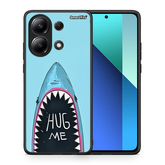 Θήκη Xiaomi Redmi Note 13 4G Hug Me από τη Smartfits με σχέδιο στο πίσω μέρος και μαύρο περίβλημα | Xiaomi Redmi Note 13 4G Hug Me case with colorful back and black bezels