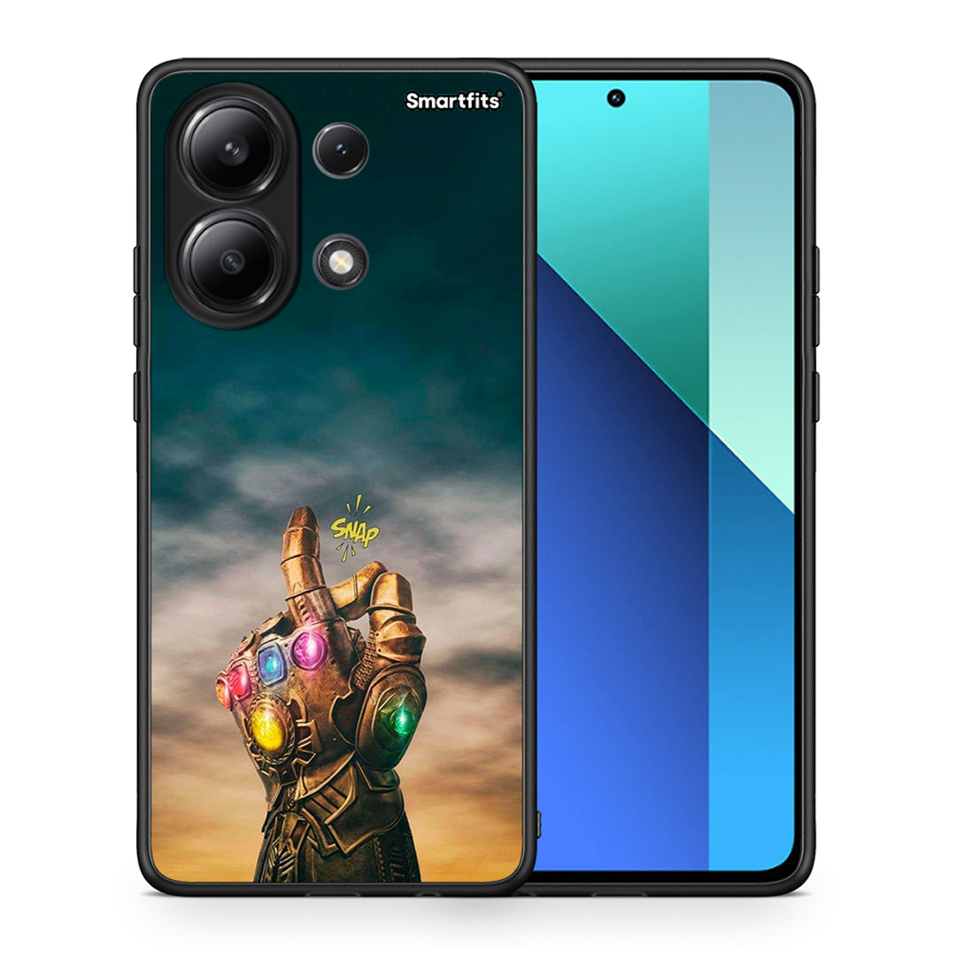 Θήκη Xiaomi Redmi Note 13 4G Infinity Snap από τη Smartfits με σχέδιο στο πίσω μέρος και μαύρο περίβλημα | Xiaomi Redmi Note 13 4G Infinity Snap case with colorful back and black bezels