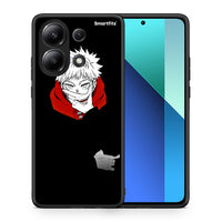 Thumbnail for Θήκη Xiaomi Redmi Note 13 4G Itadori Anime από τη Smartfits με σχέδιο στο πίσω μέρος και μαύρο περίβλημα | Xiaomi Redmi Note 13 4G Itadori Anime case with colorful back and black bezels