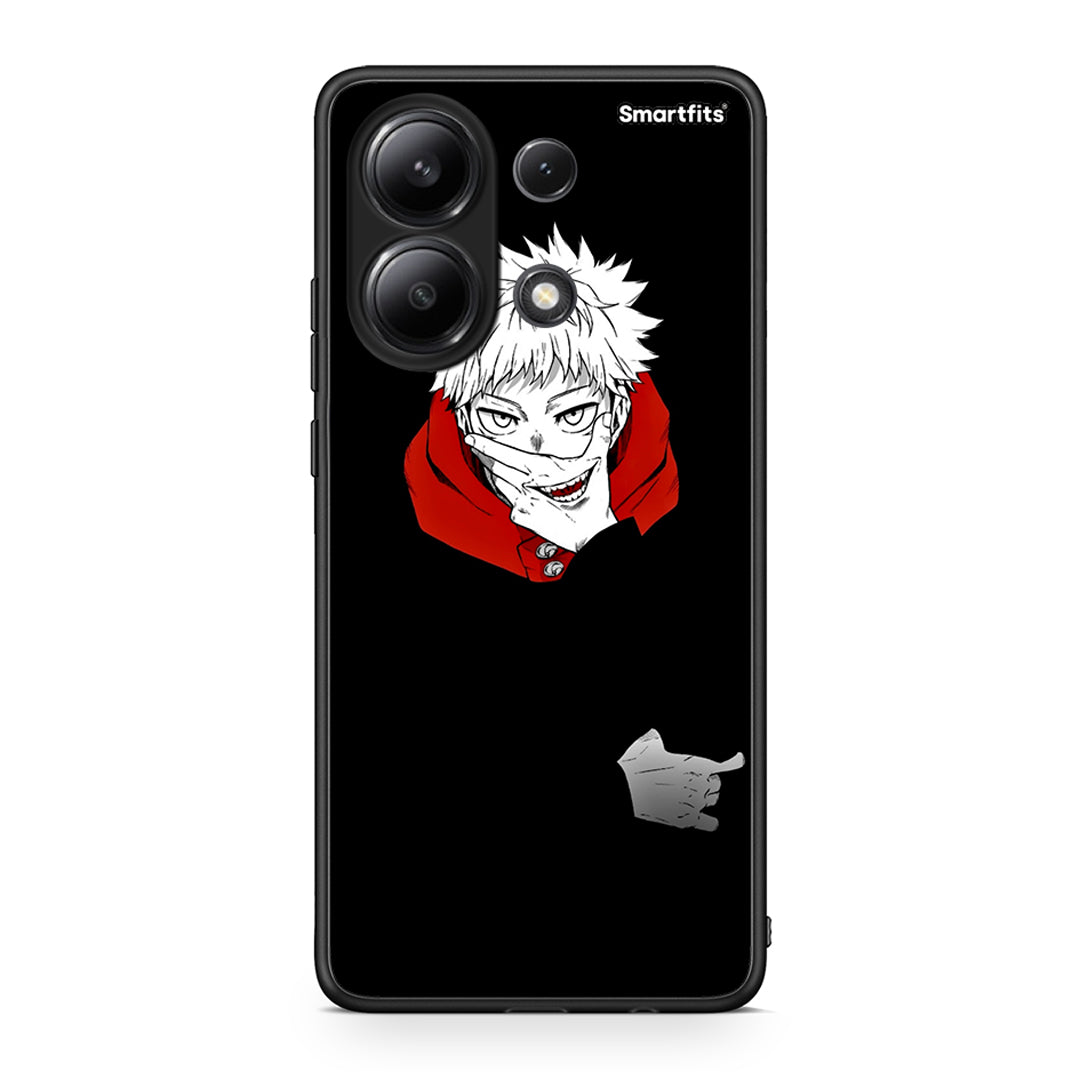 Xiaomi Redmi Note 13 4G Itadori Anime θήκη από τη Smartfits με σχέδιο στο πίσω μέρος και μαύρο περίβλημα | Smartphone case with colorful back and black bezels by Smartfits