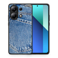 Thumbnail for Θήκη Xiaomi Redmi Note 13 4G Jeans Pocket από τη Smartfits με σχέδιο στο πίσω μέρος και μαύρο περίβλημα | Xiaomi Redmi Note 13 4G Jeans Pocket case with colorful back and black bezels