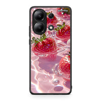 Thumbnail for Xiaomi Redmi Note 13 4G Juicy Strawberries θήκη από τη Smartfits με σχέδιο στο πίσω μέρος και μαύρο περίβλημα | Smartphone case with colorful back and black bezels by Smartfits