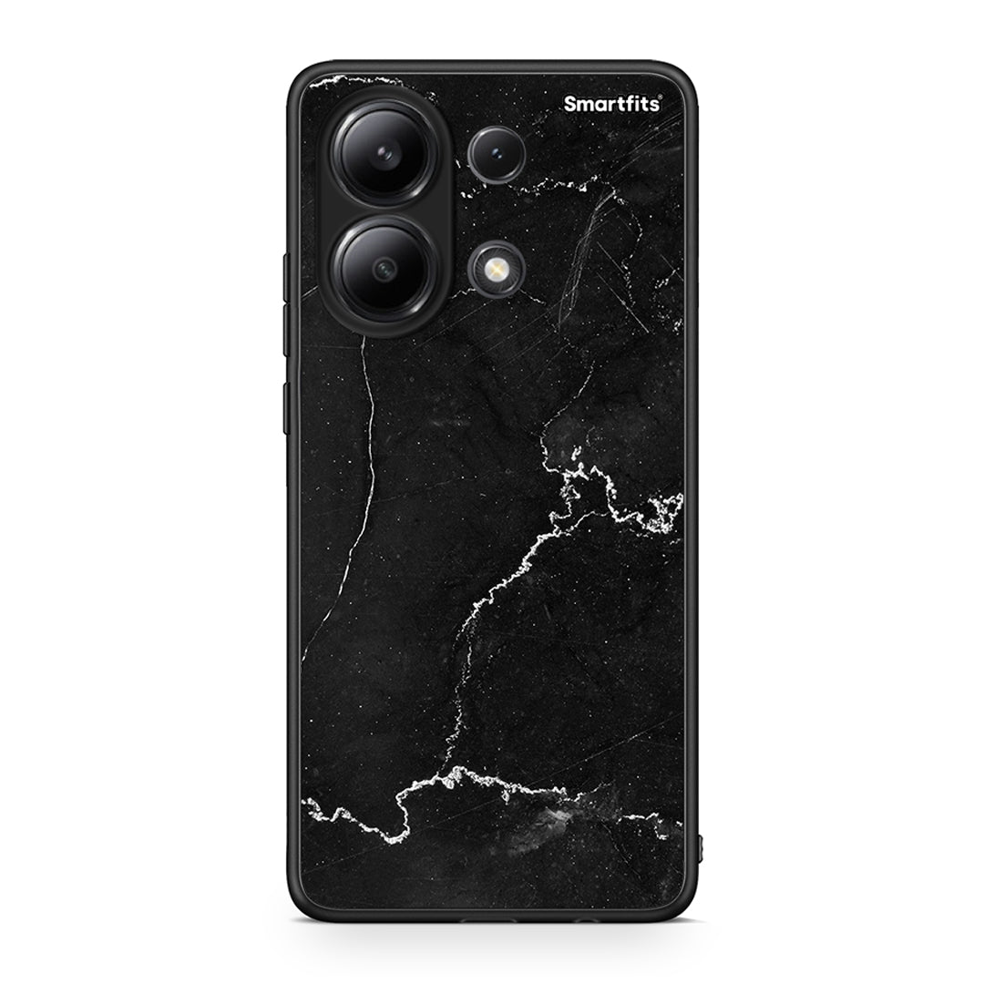 Xiaomi Redmi Note 13 4G Marble Black θήκη από τη Smartfits με σχέδιο στο πίσω μέρος και μαύρο περίβλημα | Smartphone case with colorful back and black bezels by Smartfits