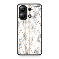 Thumbnail for 44 - Xiaomi Redmi Note 13 4G Gold Geometric Marble case, cover, bumper