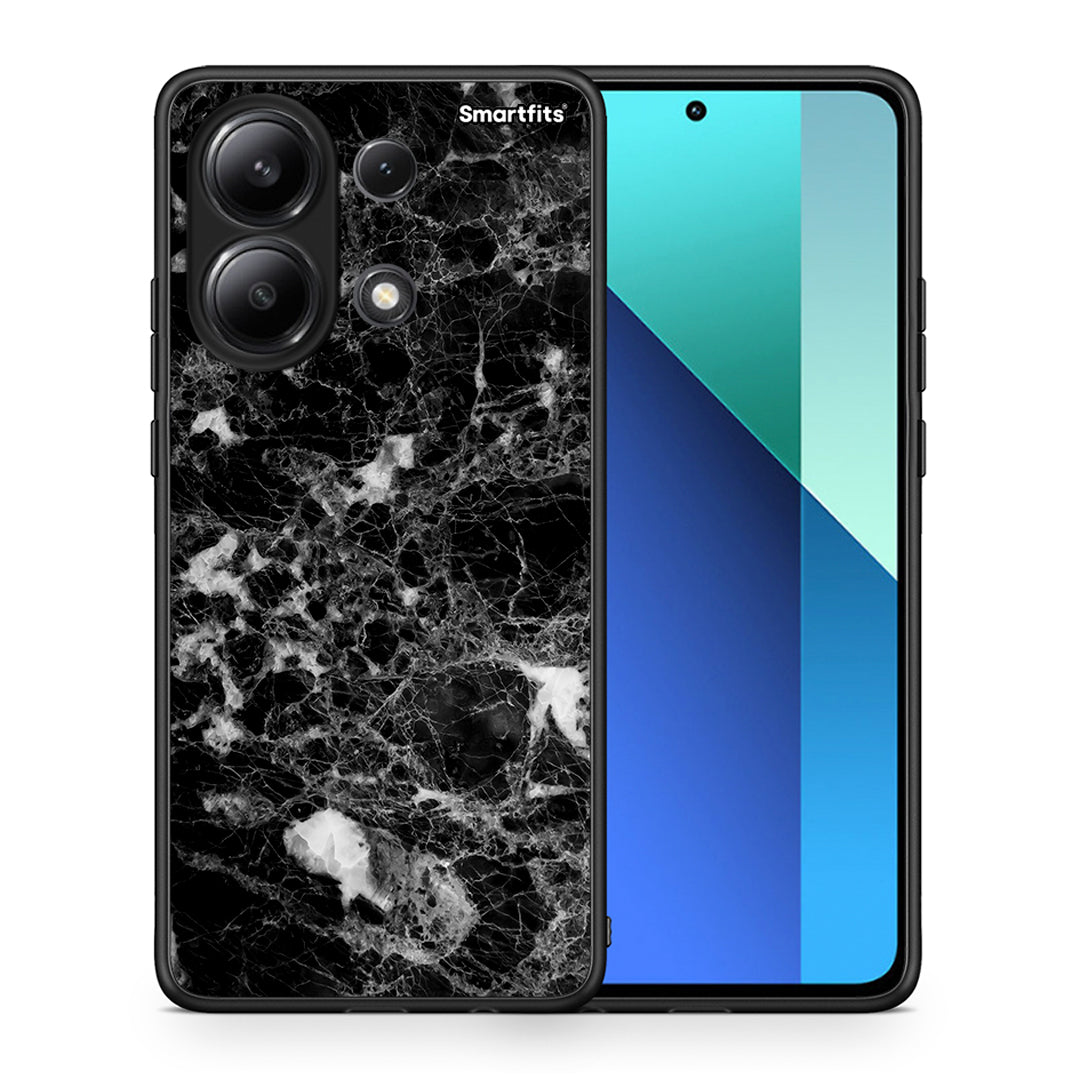 Θήκη Xiaomi Redmi Note 13 4G Male Marble από τη Smartfits με σχέδιο στο πίσω μέρος και μαύρο περίβλημα | Xiaomi Redmi Note 13 4G Male Marble case with colorful back and black bezels