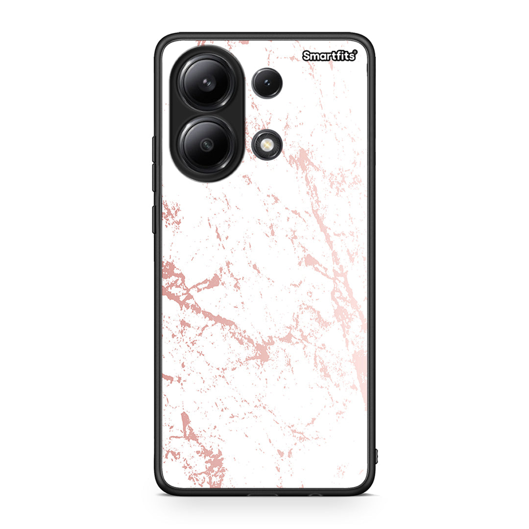 116 - Xiaomi Redmi Note 13 4G Pink Splash Marble case, cover, bumper