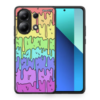 Thumbnail for Θήκη Xiaomi Redmi Note 13 4G Melting Rainbow από τη Smartfits με σχέδιο στο πίσω μέρος και μαύρο περίβλημα | Xiaomi Redmi Note 13 4G Melting Rainbow case with colorful back and black bezels