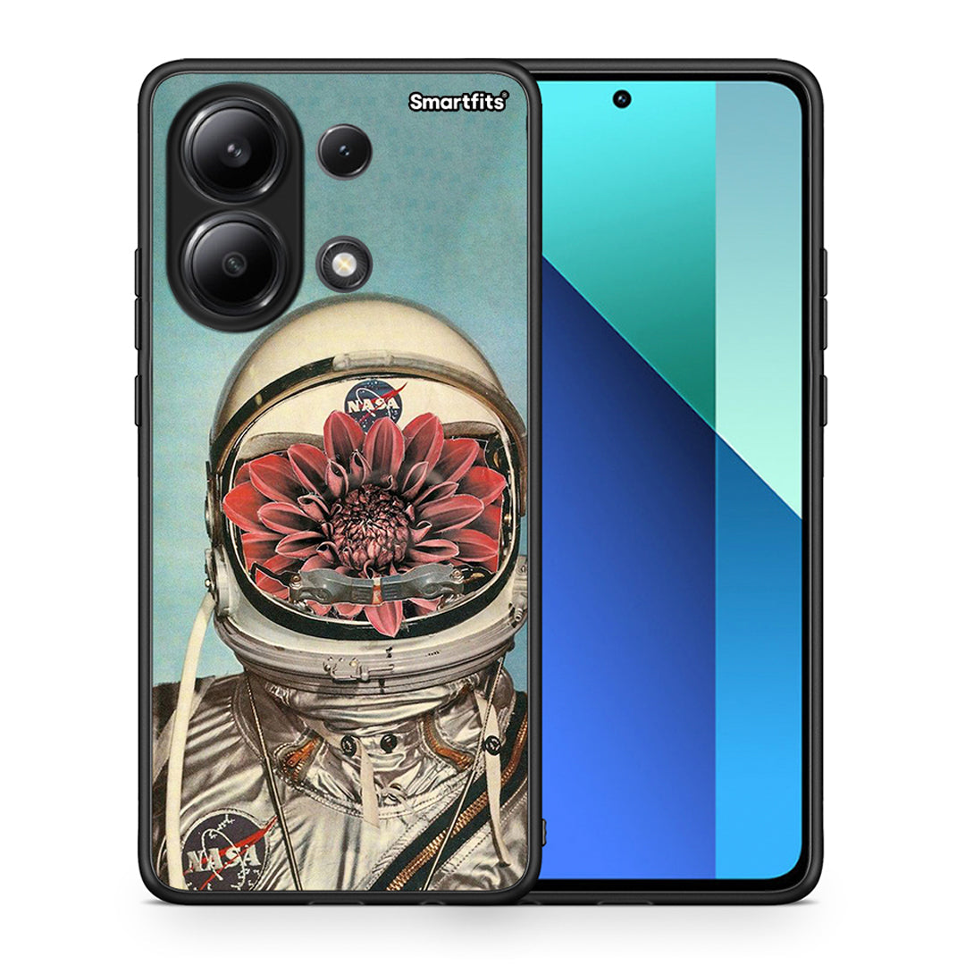 Θήκη Xiaomi Redmi Note 13 4G Nasa Bloom από τη Smartfits με σχέδιο στο πίσω μέρος και μαύρο περίβλημα | Xiaomi Redmi Note 13 4G Nasa Bloom case with colorful back and black bezels